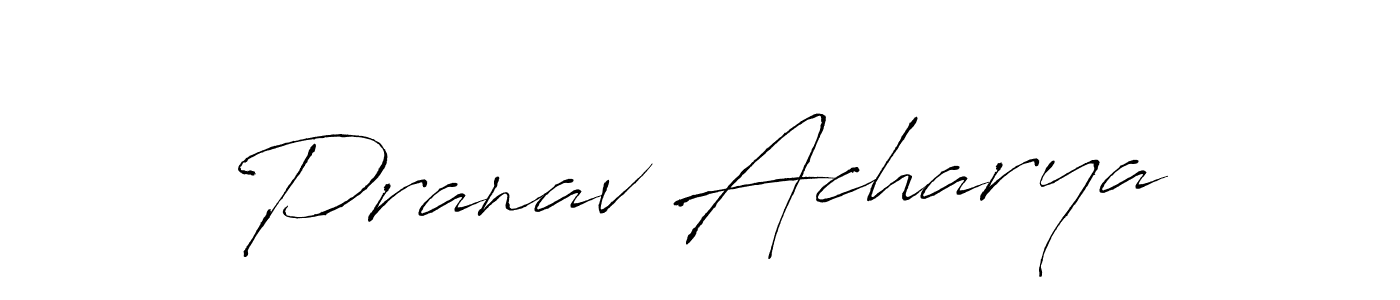 Also we have Pranav Acharya name is the best signature style. Create professional handwritten signature collection using Antro_Vectra autograph style. Pranav Acharya signature style 6 images and pictures png