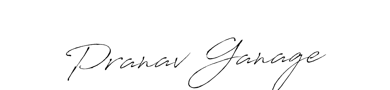 Also we have Pranav Ganage name is the best signature style. Create professional handwritten signature collection using Antro_Vectra autograph style. Pranav Ganage signature style 6 images and pictures png