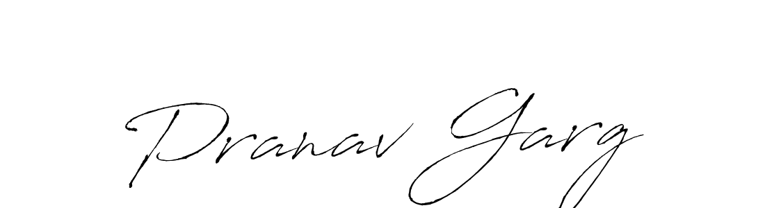 Make a beautiful signature design for name Pranav Garg. With this signature (Antro_Vectra) style, you can create a handwritten signature for free. Pranav Garg signature style 6 images and pictures png