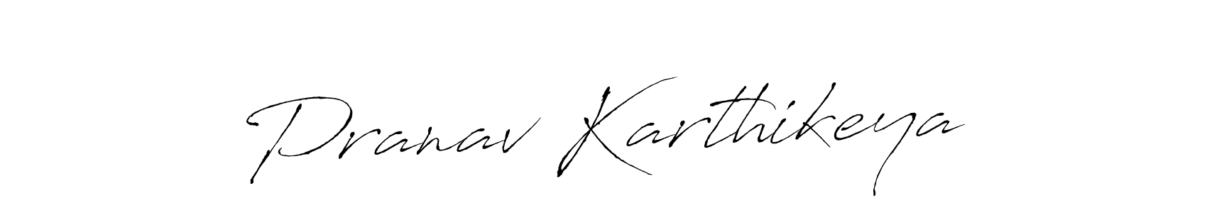 Also we have Pranav Karthikeya name is the best signature style. Create professional handwritten signature collection using Antro_Vectra autograph style. Pranav Karthikeya signature style 6 images and pictures png