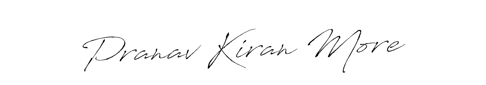 Make a beautiful signature design for name Pranav Kiran More. With this signature (Antro_Vectra) style, you can create a handwritten signature for free. Pranav Kiran More signature style 6 images and pictures png