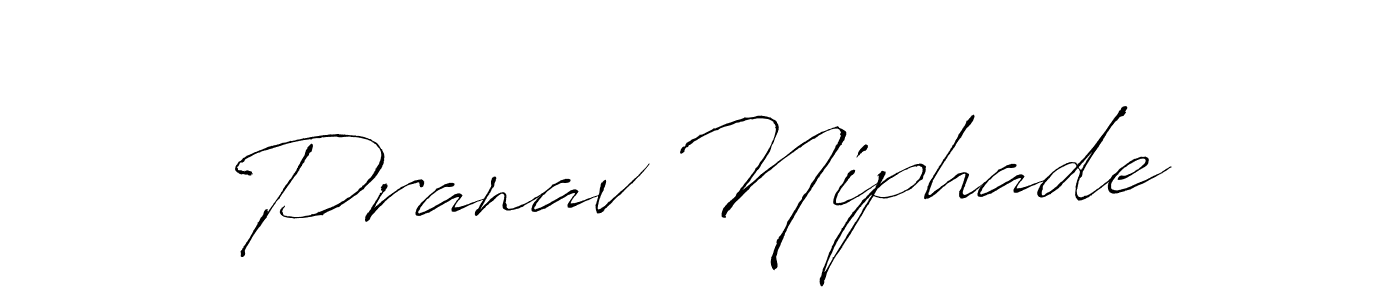 Make a beautiful signature design for name Pranav Niphade. With this signature (Antro_Vectra) style, you can create a handwritten signature for free. Pranav Niphade signature style 6 images and pictures png