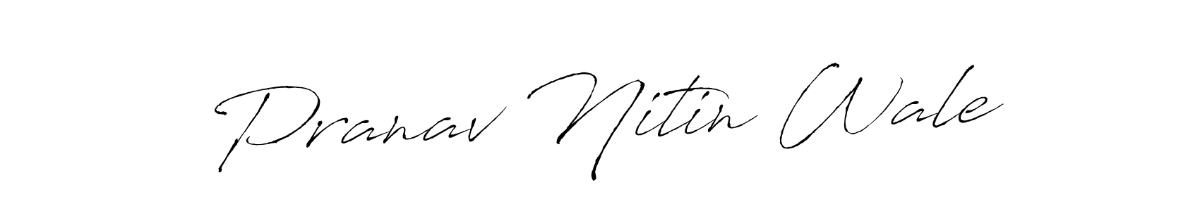 Design your own signature with our free online signature maker. With this signature software, you can create a handwritten (Antro_Vectra) signature for name Pranav Nitin Wale. Pranav Nitin Wale signature style 6 images and pictures png