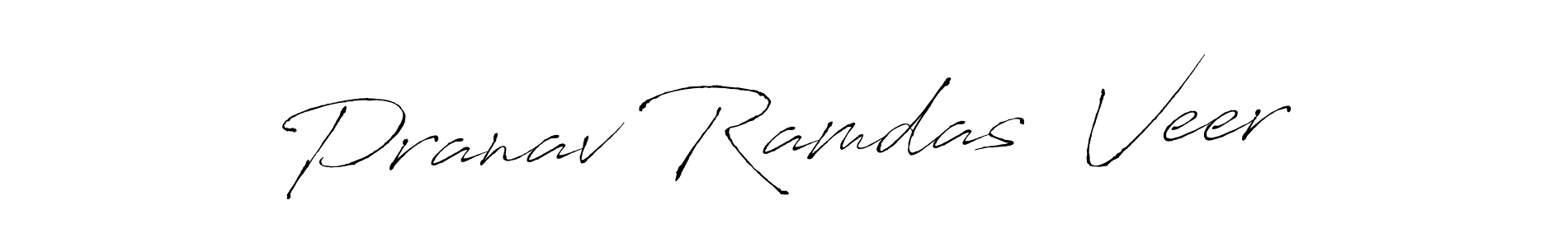 Make a beautiful signature design for name Pranav Ramdas  Veer. With this signature (Antro_Vectra) style, you can create a handwritten signature for free. Pranav Ramdas  Veer signature style 6 images and pictures png