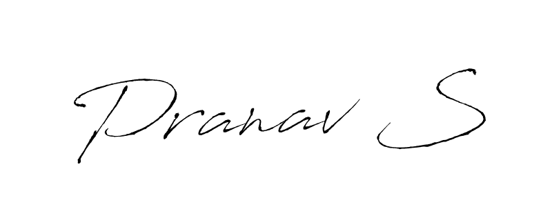 Also we have Pranav S name is the best signature style. Create professional handwritten signature collection using Antro_Vectra autograph style. Pranav S signature style 6 images and pictures png