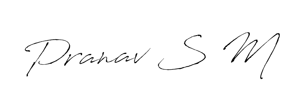 Antro_Vectra is a professional signature style that is perfect for those who want to add a touch of class to their signature. It is also a great choice for those who want to make their signature more unique. Get Pranav S M name to fancy signature for free. Pranav S M signature style 6 images and pictures png