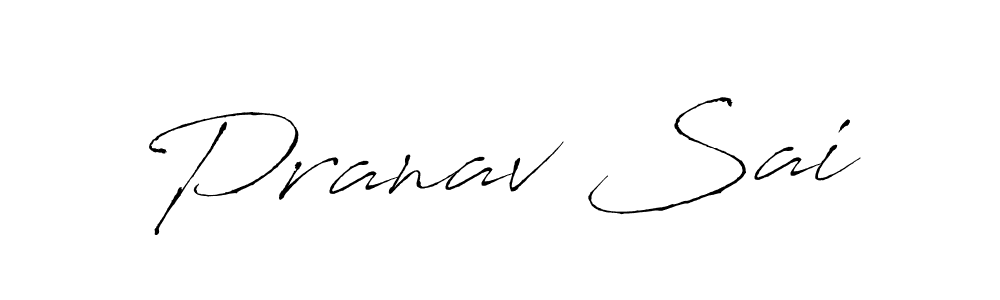 How to make Pranav Sai name signature. Use Antro_Vectra style for creating short signs online. This is the latest handwritten sign. Pranav Sai signature style 6 images and pictures png