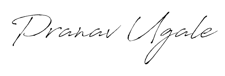 Try this chic Pranav Ugale handwritten sign style. Using Antro_Vectra font elements, it gives your name a sleek, memorable identity. Pranav Ugale signature style 6 images and pictures png