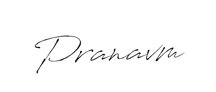 Pranavm stylish signature style. Best Handwritten Sign (Antro_Vectra) for my name. Handwritten Signature Collection Ideas for my name Pranavm. Pranavm signature style 6 images and pictures png