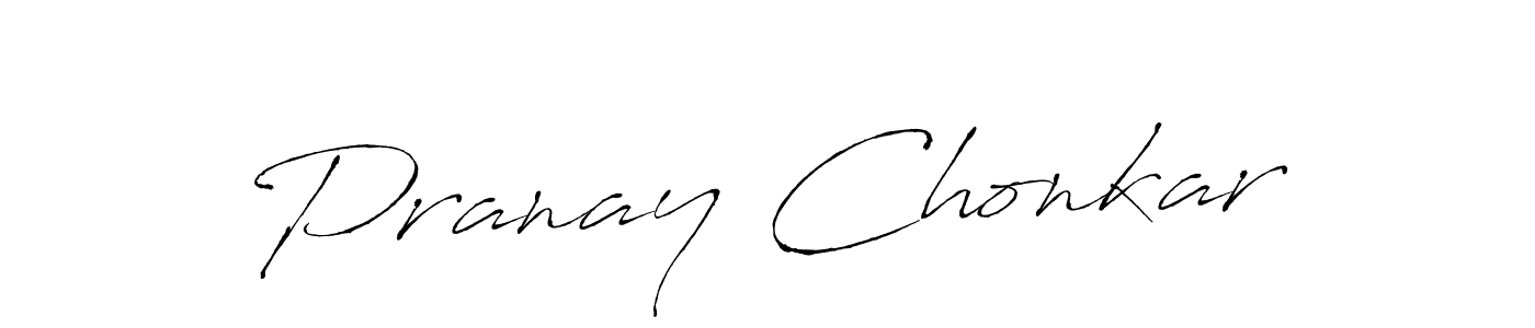 You can use this online signature creator to create a handwritten signature for the name Pranay Chonkar. This is the best online autograph maker. Pranay Chonkar signature style 6 images and pictures png