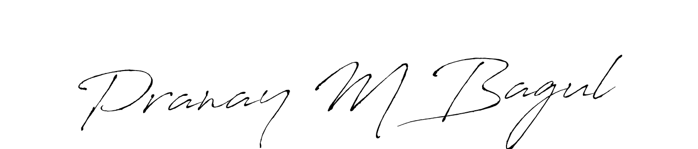 Also we have Pranay M Bagul name is the best signature style. Create professional handwritten signature collection using Antro_Vectra autograph style. Pranay M Bagul signature style 6 images and pictures png