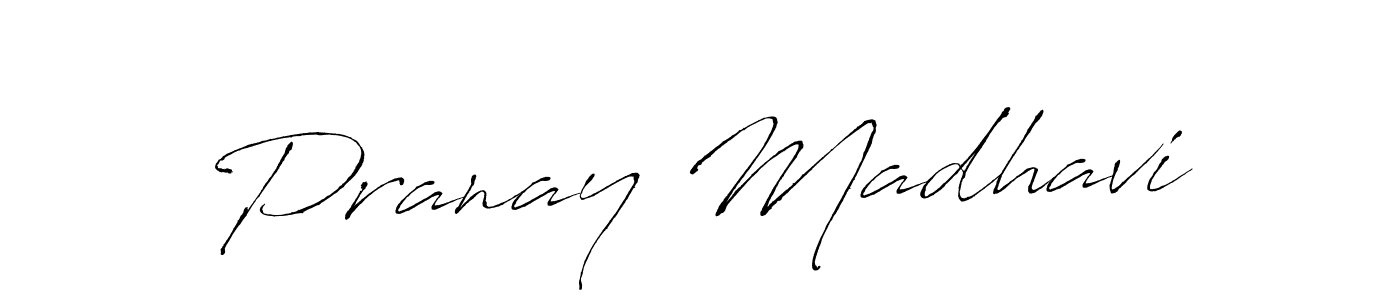 Design your own signature with our free online signature maker. With this signature software, you can create a handwritten (Antro_Vectra) signature for name Pranay Madhavi. Pranay Madhavi signature style 6 images and pictures png