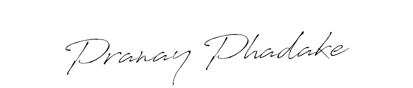 Also we have Pranay Phadake name is the best signature style. Create professional handwritten signature collection using Antro_Vectra autograph style. Pranay Phadake signature style 6 images and pictures png