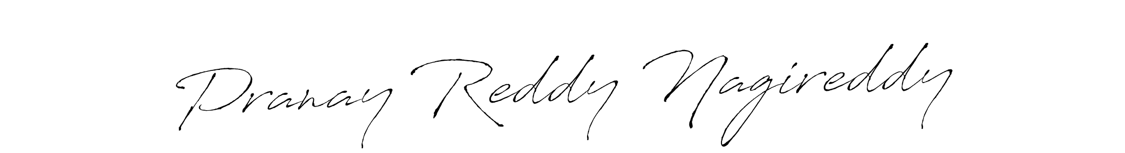 Make a beautiful signature design for name Pranay Reddy Nagireddy. With this signature (Antro_Vectra) style, you can create a handwritten signature for free. Pranay Reddy Nagireddy signature style 6 images and pictures png
