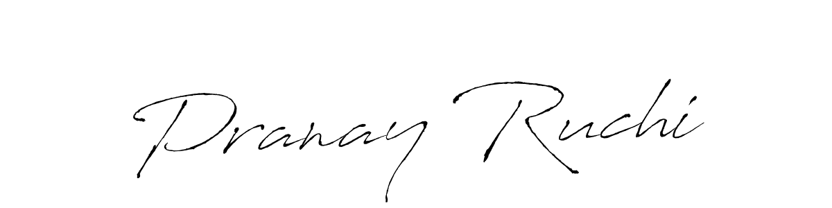 Design your own signature with our free online signature maker. With this signature software, you can create a handwritten (Antro_Vectra) signature for name Pranay Ruchi. Pranay Ruchi signature style 6 images and pictures png