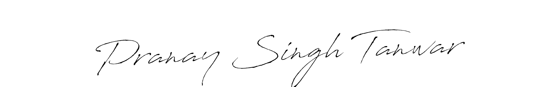 How to make Pranay Singh Tanwar signature? Antro_Vectra is a professional autograph style. Create handwritten signature for Pranay Singh Tanwar name. Pranay Singh Tanwar signature style 6 images and pictures png