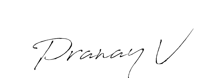 Also You can easily find your signature by using the search form. We will create Pranay V name handwritten signature images for you free of cost using Antro_Vectra sign style. Pranay V signature style 6 images and pictures png