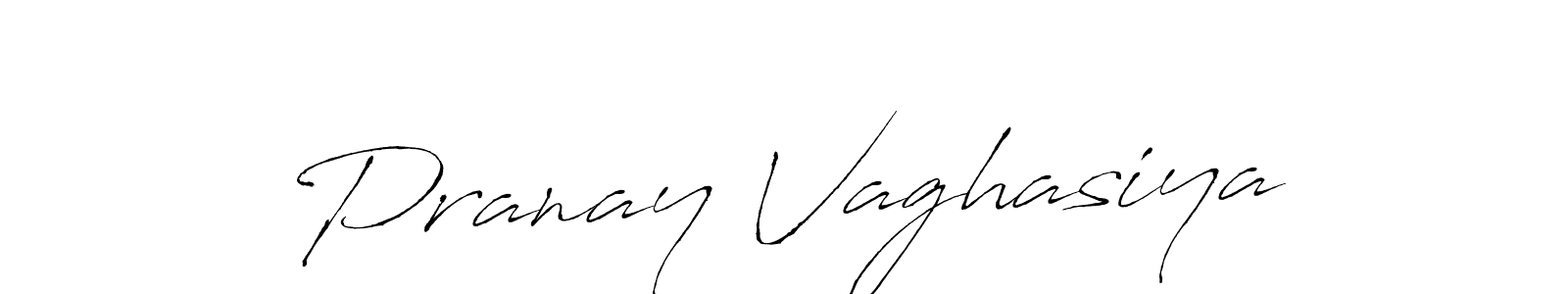 Pranay Vaghasiya stylish signature style. Best Handwritten Sign (Antro_Vectra) for my name. Handwritten Signature Collection Ideas for my name Pranay Vaghasiya. Pranay Vaghasiya signature style 6 images and pictures png