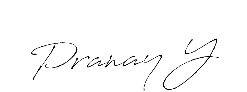 Create a beautiful signature design for name Pranay Y. With this signature (Antro_Vectra) fonts, you can make a handwritten signature for free. Pranay Y signature style 6 images and pictures png