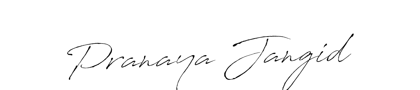 Design your own signature with our free online signature maker. With this signature software, you can create a handwritten (Antro_Vectra) signature for name Pranaya Jangid. Pranaya Jangid signature style 6 images and pictures png