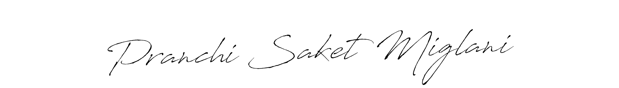 Pranchi Saket Miglani stylish signature style. Best Handwritten Sign (Antro_Vectra) for my name. Handwritten Signature Collection Ideas for my name Pranchi Saket Miglani. Pranchi Saket Miglani signature style 6 images and pictures png