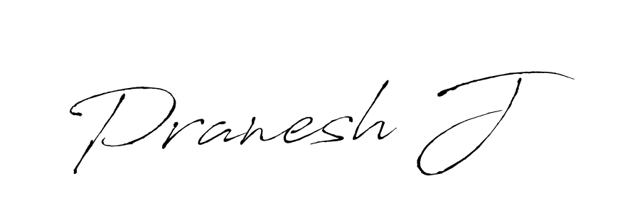 Use a signature maker to create a handwritten signature online. With this signature software, you can design (Antro_Vectra) your own signature for name Pranesh J. Pranesh J signature style 6 images and pictures png