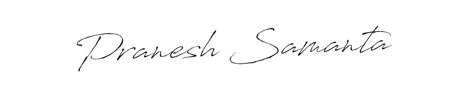 Pranesh Samanta stylish signature style. Best Handwritten Sign (Antro_Vectra) for my name. Handwritten Signature Collection Ideas for my name Pranesh Samanta. Pranesh Samanta signature style 6 images and pictures png