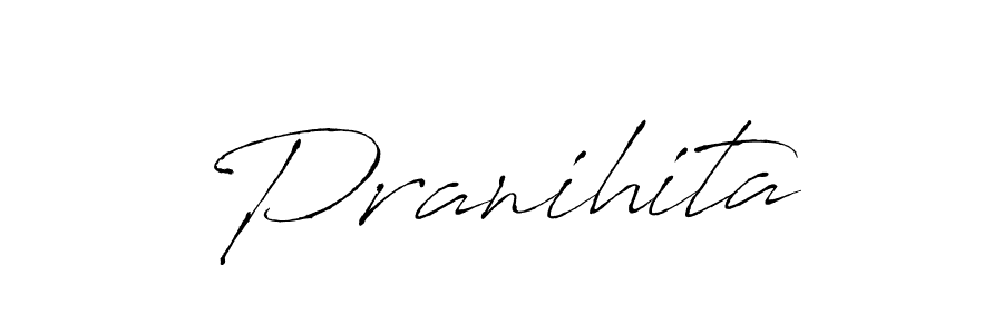 How to make Pranihita name signature. Use Antro_Vectra style for creating short signs online. This is the latest handwritten sign. Pranihita signature style 6 images and pictures png