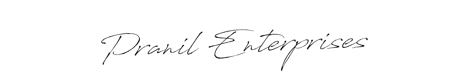 Design your own signature with our free online signature maker. With this signature software, you can create a handwritten (Antro_Vectra) signature for name Pranil Enterprises. Pranil Enterprises signature style 6 images and pictures png