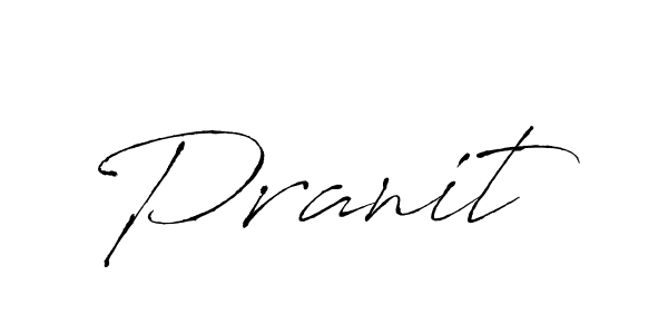 Make a beautiful signature design for name Pranit. With this signature (Antro_Vectra) style, you can create a handwritten signature for free. Pranit signature style 6 images and pictures png