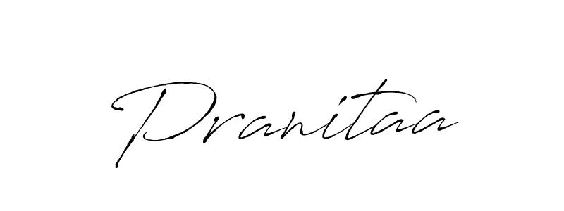 How to make Pranitaa name signature. Use Antro_Vectra style for creating short signs online. This is the latest handwritten sign. Pranitaa signature style 6 images and pictures png