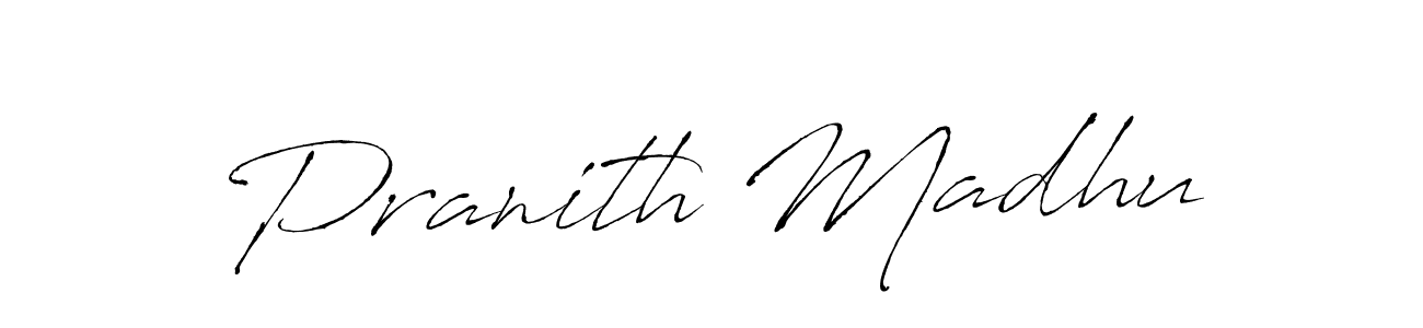 Use a signature maker to create a handwritten signature online. With this signature software, you can design (Antro_Vectra) your own signature for name Pranith Madhu. Pranith Madhu signature style 6 images and pictures png