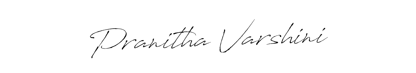 How to make Pranitha Varshini name signature. Use Antro_Vectra style for creating short signs online. This is the latest handwritten sign. Pranitha Varshini signature style 6 images and pictures png