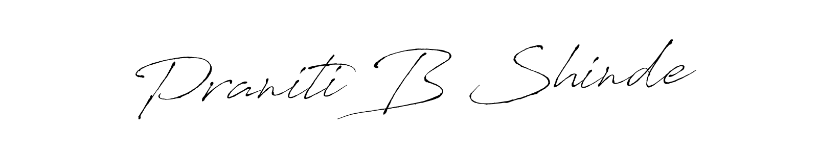 Praniti B Shinde stylish signature style. Best Handwritten Sign (Antro_Vectra) for my name. Handwritten Signature Collection Ideas for my name Praniti B Shinde. Praniti B Shinde signature style 6 images and pictures png
