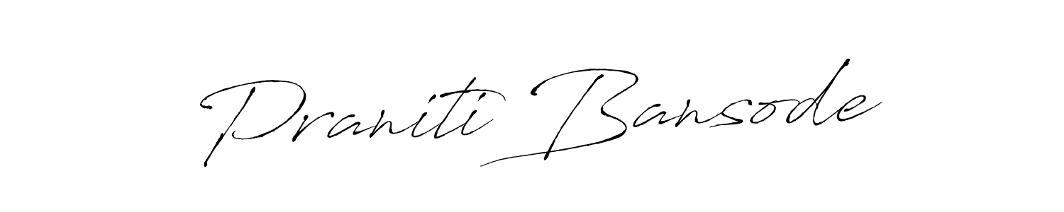 Also we have Praniti Bansode name is the best signature style. Create professional handwritten signature collection using Antro_Vectra autograph style. Praniti Bansode signature style 6 images and pictures png