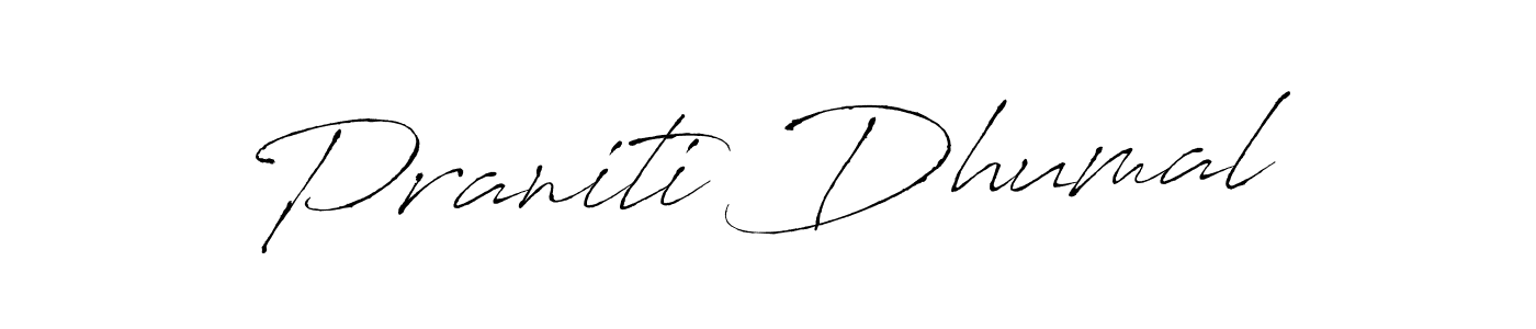 This is the best signature style for the Praniti Dhumal name. Also you like these signature font (Antro_Vectra). Mix name signature. Praniti Dhumal signature style 6 images and pictures png