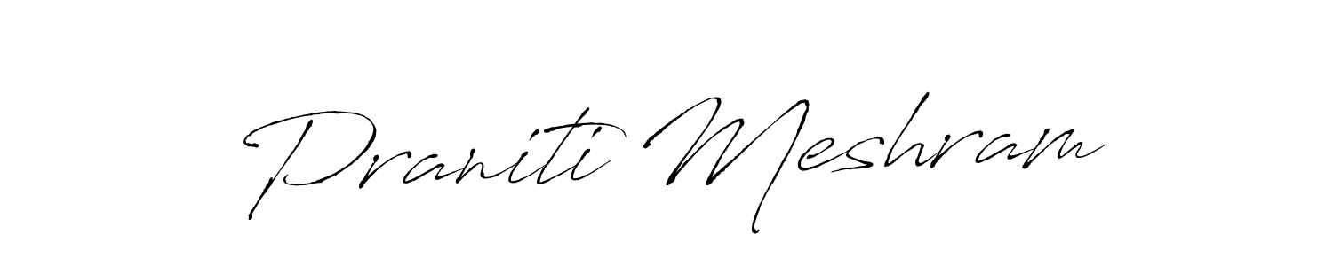 Similarly Antro_Vectra is the best handwritten signature design. Signature creator online .You can use it as an online autograph creator for name Praniti Meshram. Praniti Meshram signature style 6 images and pictures png
