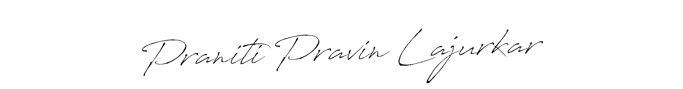 How to make Praniti Pravin Lajurkar signature? Antro_Vectra is a professional autograph style. Create handwritten signature for Praniti Pravin Lajurkar name. Praniti Pravin Lajurkar signature style 6 images and pictures png