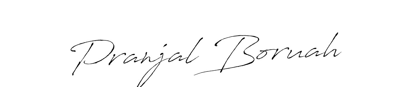 Pranjal Boruah stylish signature style. Best Handwritten Sign (Antro_Vectra) for my name. Handwritten Signature Collection Ideas for my name Pranjal Boruah. Pranjal Boruah signature style 6 images and pictures png