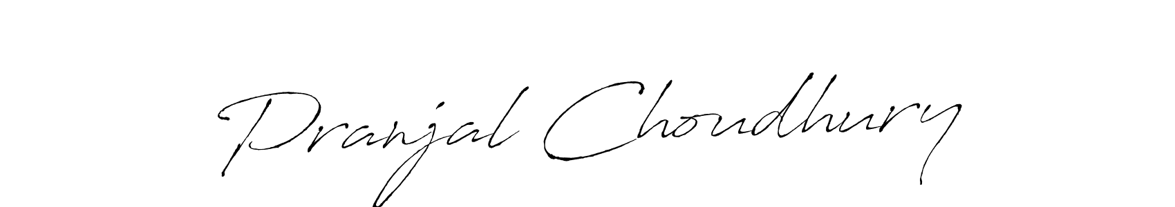 Create a beautiful signature design for name Pranjal Choudhury. With this signature (Antro_Vectra) fonts, you can make a handwritten signature for free. Pranjal Choudhury signature style 6 images and pictures png