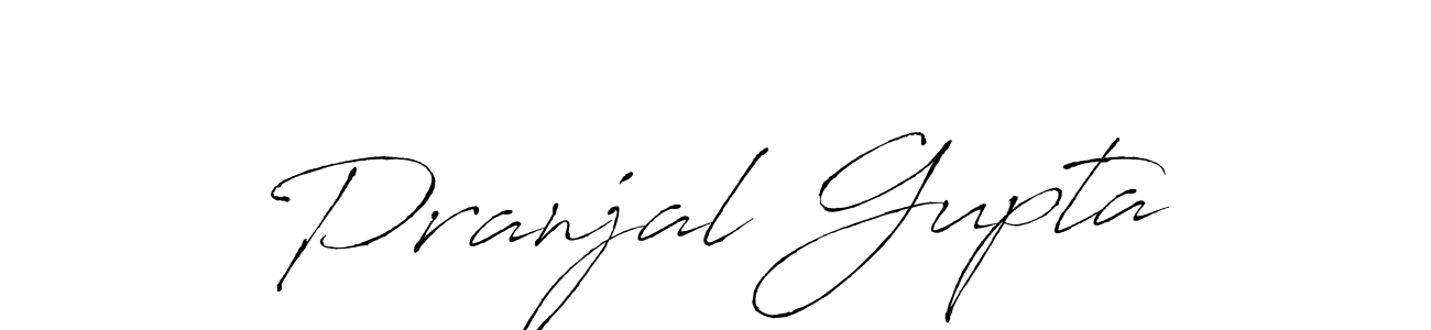 Create a beautiful signature design for name Pranjal Gupta. With this signature (Antro_Vectra) fonts, you can make a handwritten signature for free. Pranjal Gupta signature style 6 images and pictures png