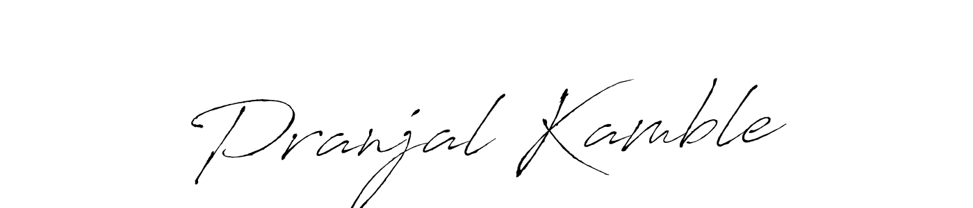Design your own signature with our free online signature maker. With this signature software, you can create a handwritten (Antro_Vectra) signature for name Pranjal Kamble. Pranjal Kamble signature style 6 images and pictures png