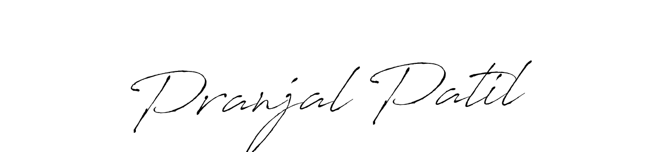 Make a beautiful signature design for name Pranjal Patil. With this signature (Antro_Vectra) style, you can create a handwritten signature for free. Pranjal Patil signature style 6 images and pictures png