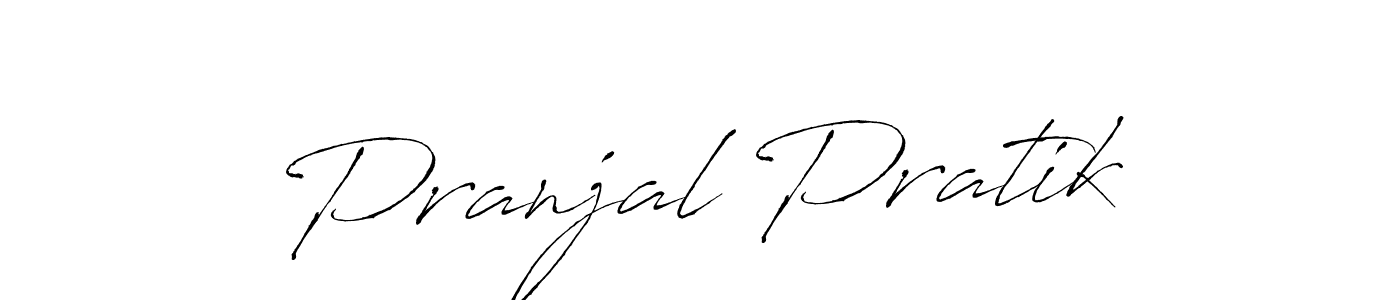 Design your own signature with our free online signature maker. With this signature software, you can create a handwritten (Antro_Vectra) signature for name Pranjal Pratik. Pranjal Pratik signature style 6 images and pictures png