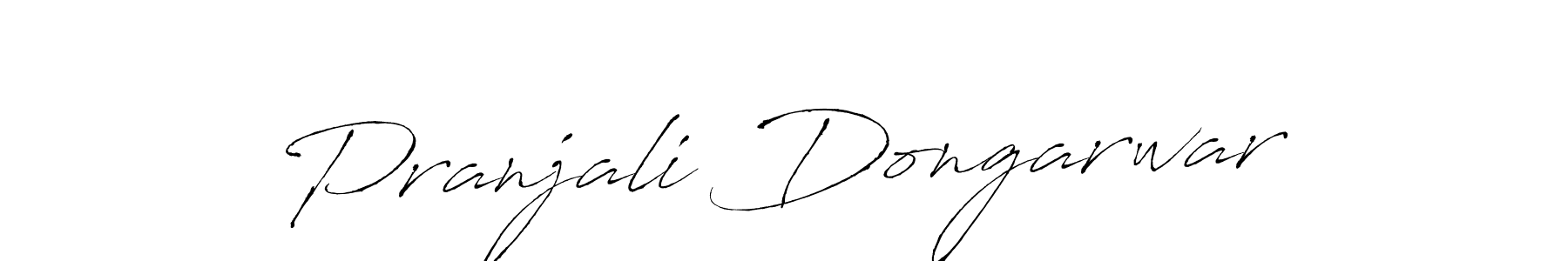 How to make Pranjali Dongarwar name signature. Use Antro_Vectra style for creating short signs online. This is the latest handwritten sign. Pranjali Dongarwar signature style 6 images and pictures png