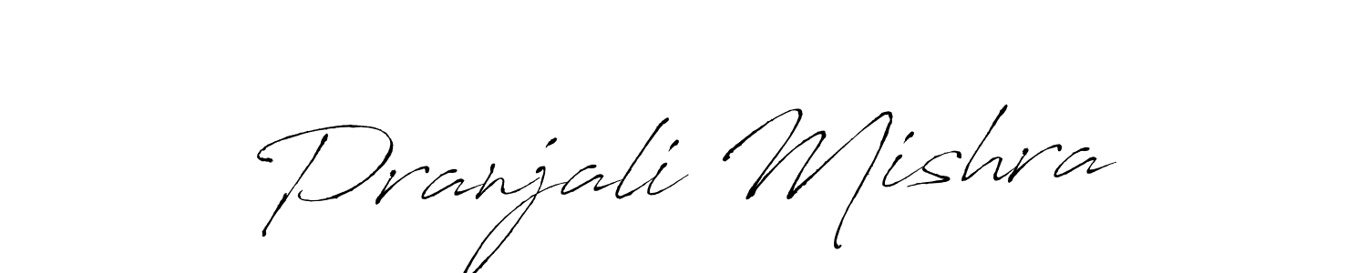 Create a beautiful signature design for name Pranjali Mishra. With this signature (Antro_Vectra) fonts, you can make a handwritten signature for free. Pranjali Mishra signature style 6 images and pictures png