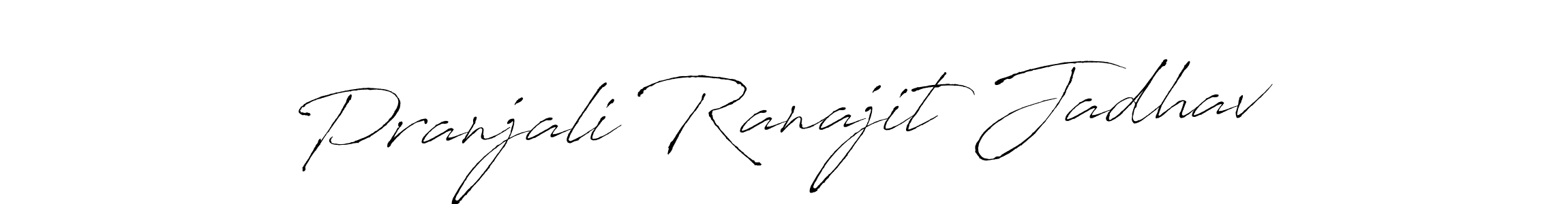 Also we have Pranjali Ranajit Jadhav name is the best signature style. Create professional handwritten signature collection using Antro_Vectra autograph style. Pranjali Ranajit Jadhav signature style 6 images and pictures png