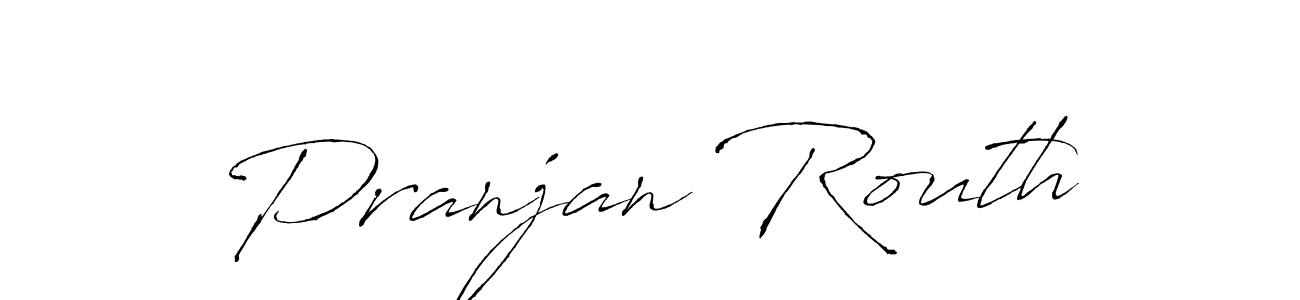 Also we have Pranjan Routh name is the best signature style. Create professional handwritten signature collection using Antro_Vectra autograph style. Pranjan Routh signature style 6 images and pictures png