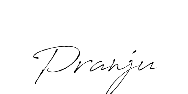 How to make Pranju signature? Antro_Vectra is a professional autograph style. Create handwritten signature for Pranju name. Pranju signature style 6 images and pictures png