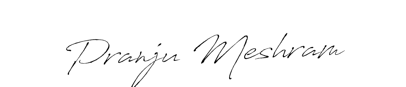 Also we have Pranju Meshram name is the best signature style. Create professional handwritten signature collection using Antro_Vectra autograph style. Pranju Meshram signature style 6 images and pictures png